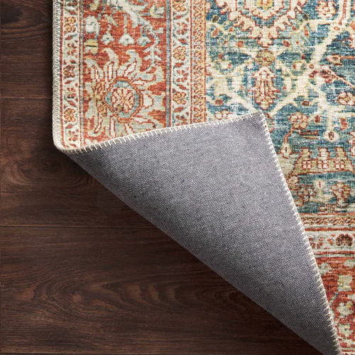 Loloi Layla Floor Rug - Ocean / Rust - 1.52 X 2.29M