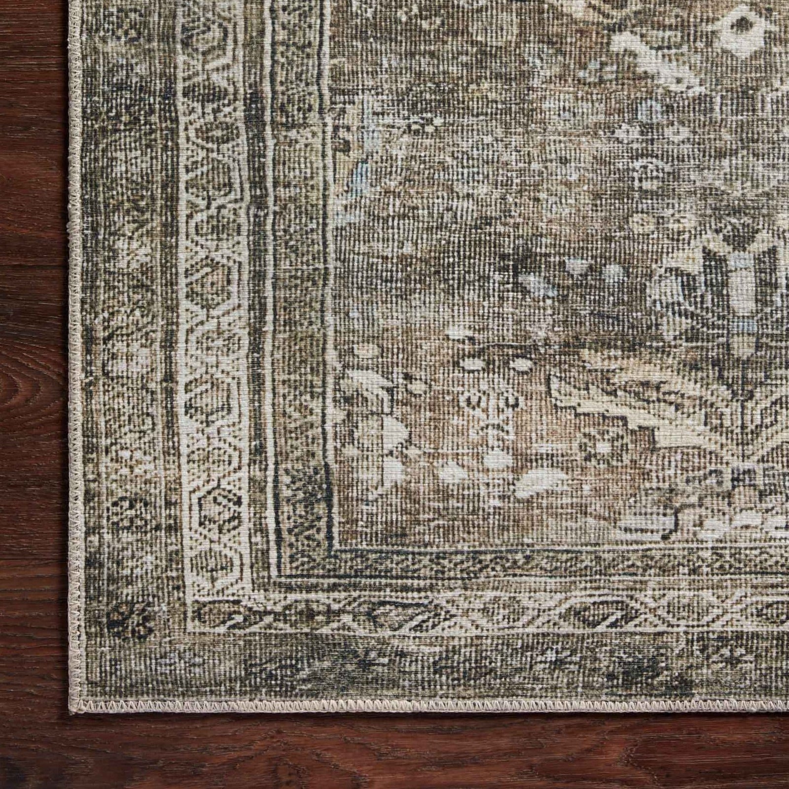 Loloi Layla Floor Rug - Antique Moss - 76CM x 289CM Runner