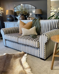 Nottingham 3 + 2.5 Seater Lounge Suite - Lombardi Stripe - NZ Made