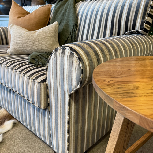 Nottingham 3 + 2.5 Seater Lounge Suite - Lombardi Stripe - NZ Made