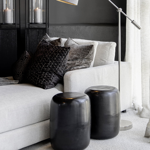 Artwood Lorenzo Side Table - Aged Black