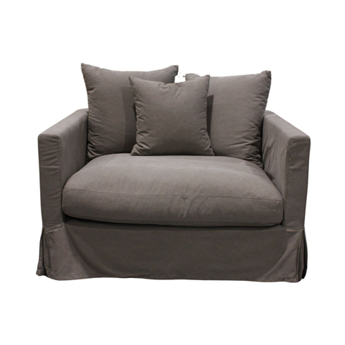 Lofty Large Slipcover Armchair - Grey