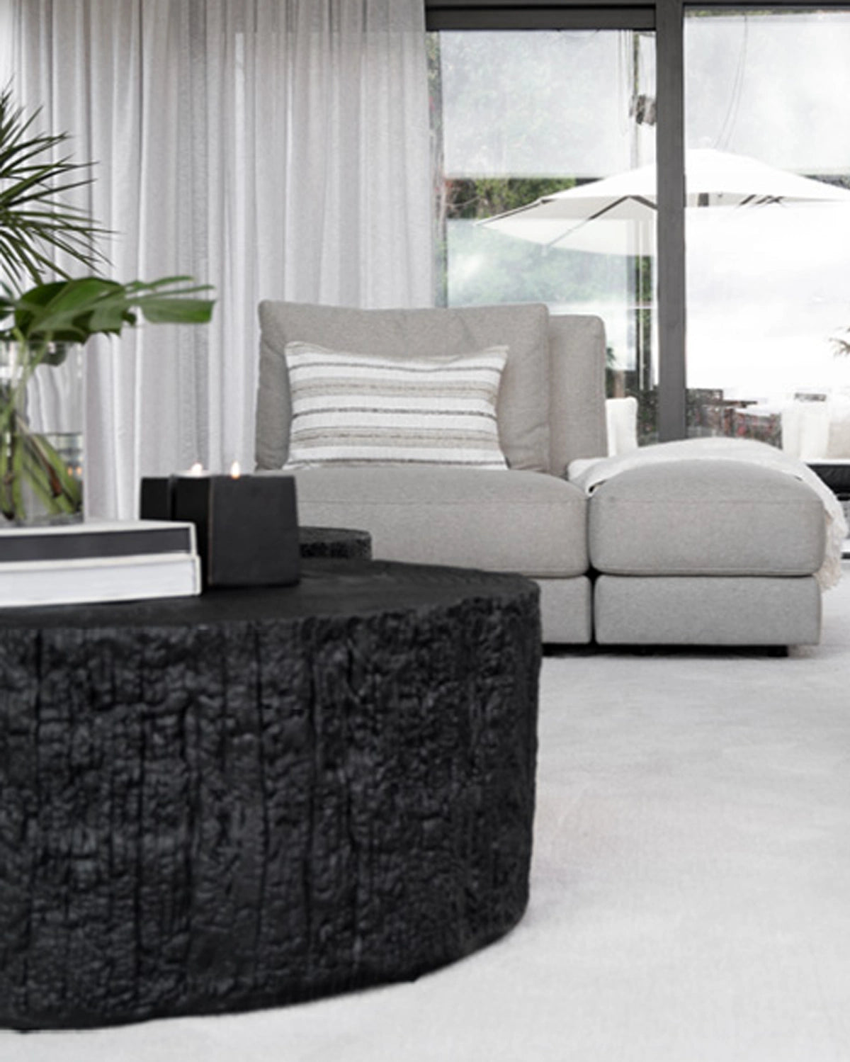 Artwood Black Log Coffee Table