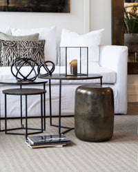 Artwood Lorenzo Side Table - Aged Brass