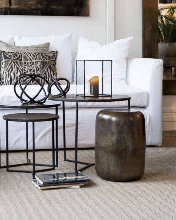 Artwood Lorenzo Side Table - Aged Brass