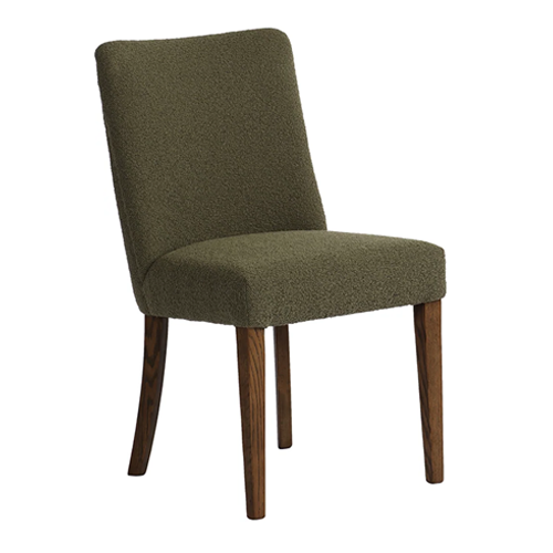 Luca Olive Green Boucle Dining Chair
