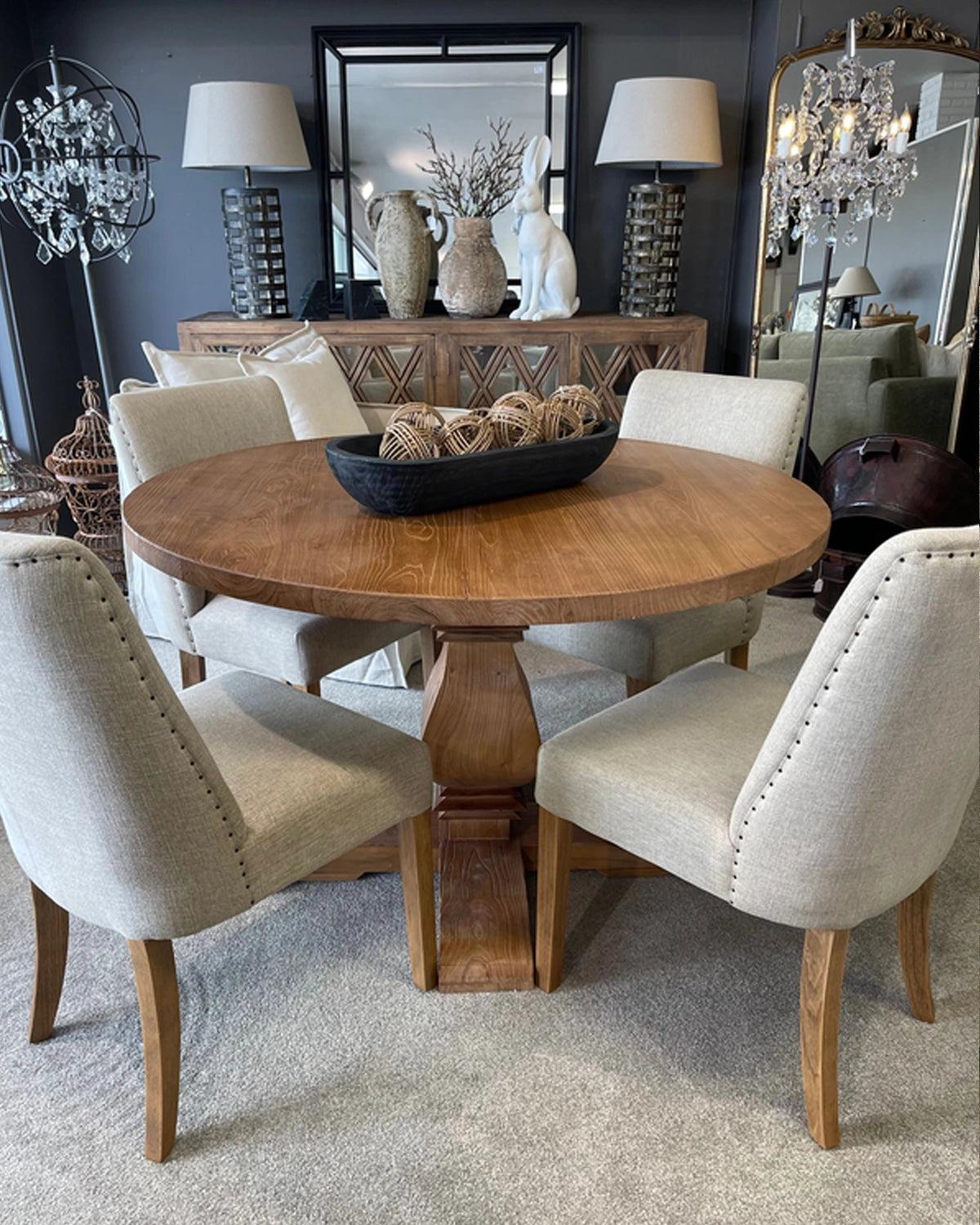 Madrid Round Dining Table - 120cm