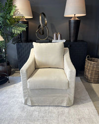 Maine Slipcover Armchair - Natural