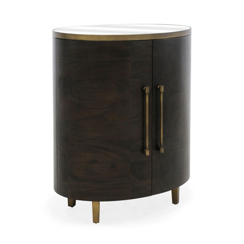 Malmo Bar Cabinet with Brass