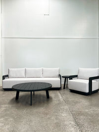 Marlo Outdoor 3 Seater Sofa - Aluminium + Sunbrella®