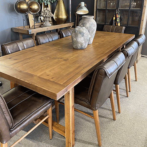 Maxson Brown Leather Dining Chair Greenslades Furniture