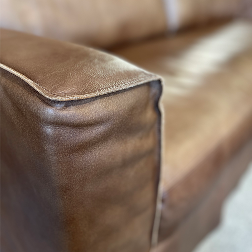 Maxwell Brown Leather Sofa