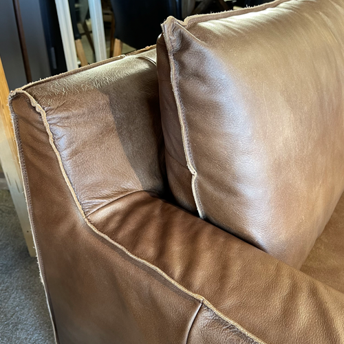 Maxwell Brown Leather Sofa