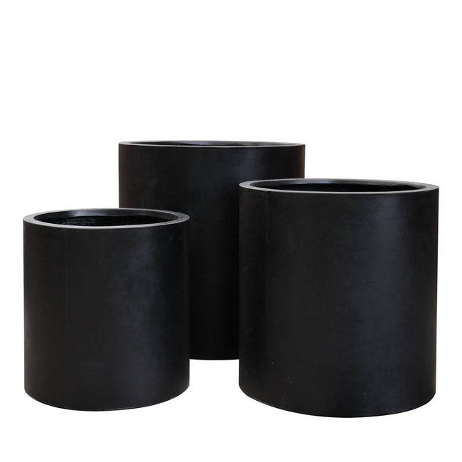 Mikonui Black Outdoor Planter - Medium