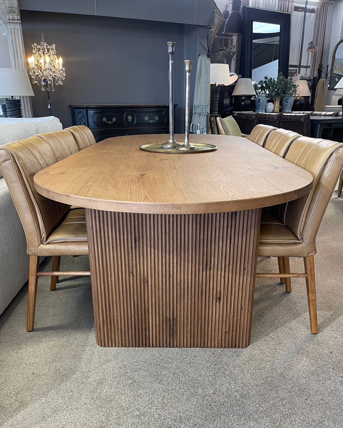 Monaco Oval Dining Table - 249cm