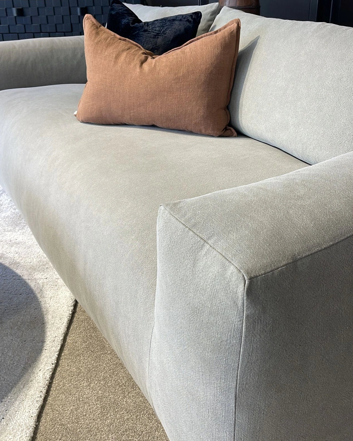 Montana 3.5 Seater Slipcover Sofa - Washed Green