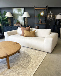 Montana 3.5 Seater Slipcover Sofa - Natural