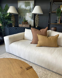 Montana 3.5 Seater Slipcover Sofa - Natural