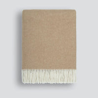 Baya Mosman Merino Wool Throw - Sand