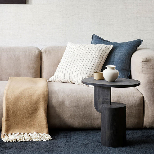 Baya Mosman Merino Wool Throw - Sand