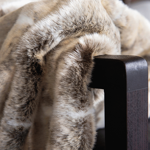 Heirloom NZ Made Faux Fur Throw -  150x220cm - Mountain Rabbit