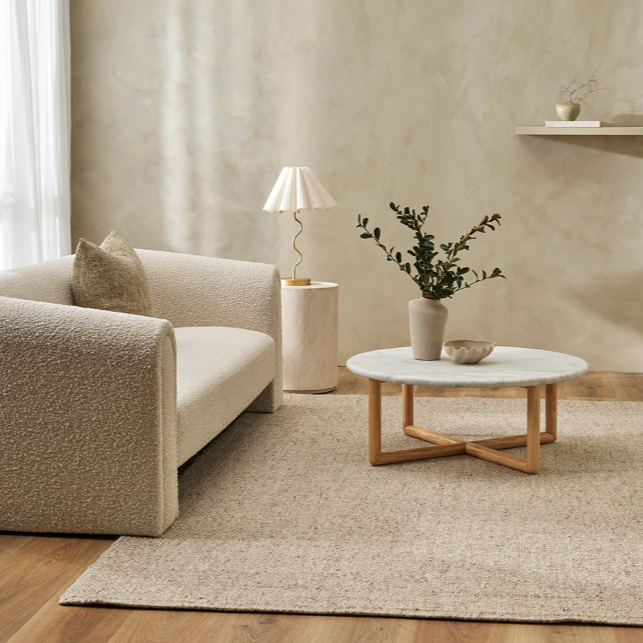 Baya Nebraska Floor Rug - Pebble - 300cm x 400cm