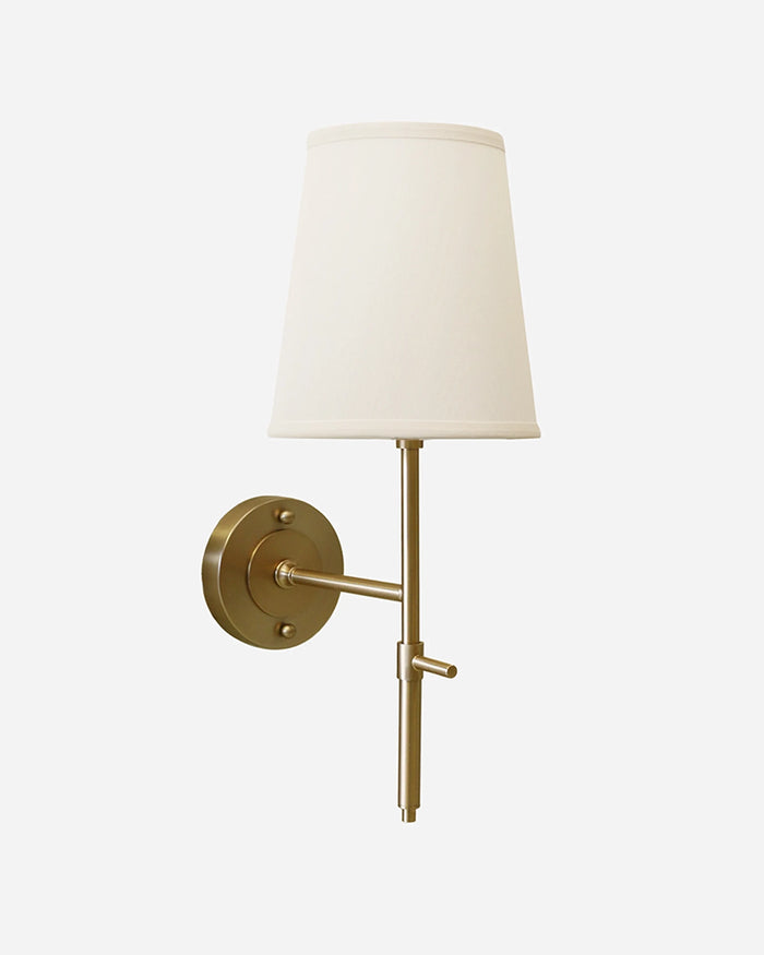 New York Wall Light Sconce - Antique Brass
