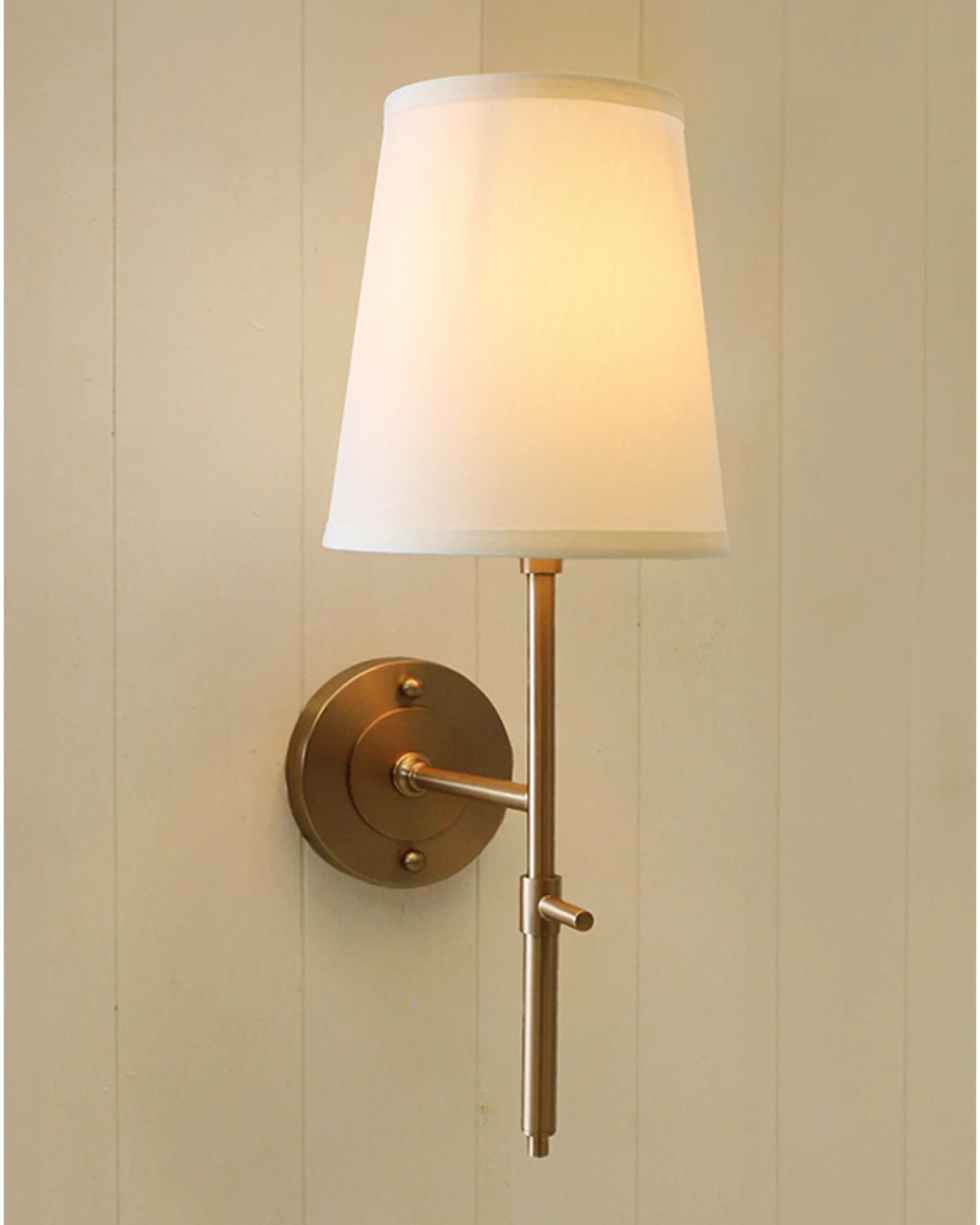 New York Wall Light Sconce - Antique Brass