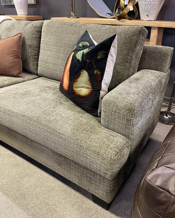 New Yorker 3 + 2.5 Seater Lounge Suite - Green Fabric - Custom NZ Made