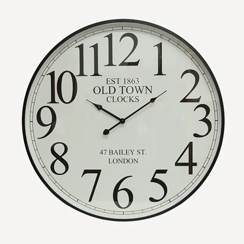 Noir Numeral Wall Clock