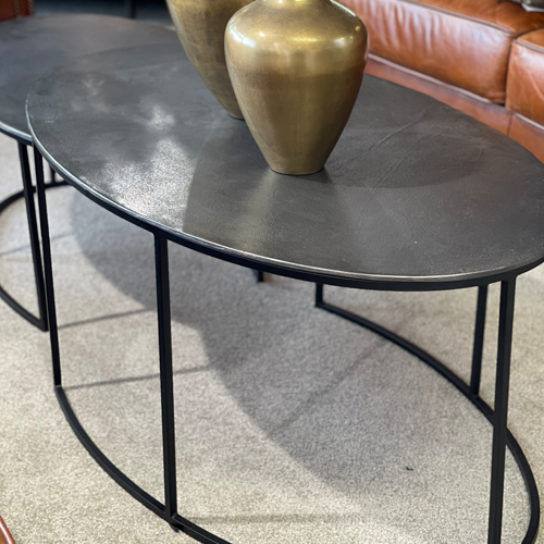 Odessa Nest of 2 Oval Coffee Tables