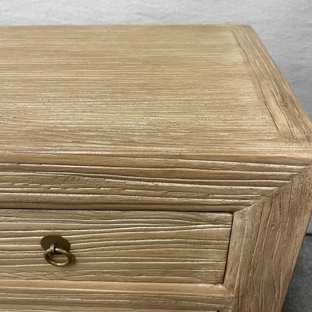 Oklahoma Bedside Table - 3 Drawer - Natural