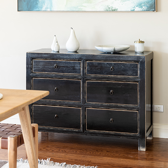 Oneta Drawers - Vintage Black Greenslades Furniture Oneta Drawers - Vintage Black Greenslades Furniture