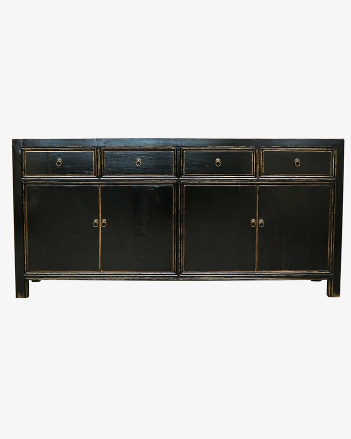 Oneta Painted 4 Door Sideboard - Vintage Black