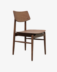 Oslo Dining Chair - Solid Oak/Walnut