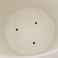 Piako Ribbed White Outdoor Planter - Small