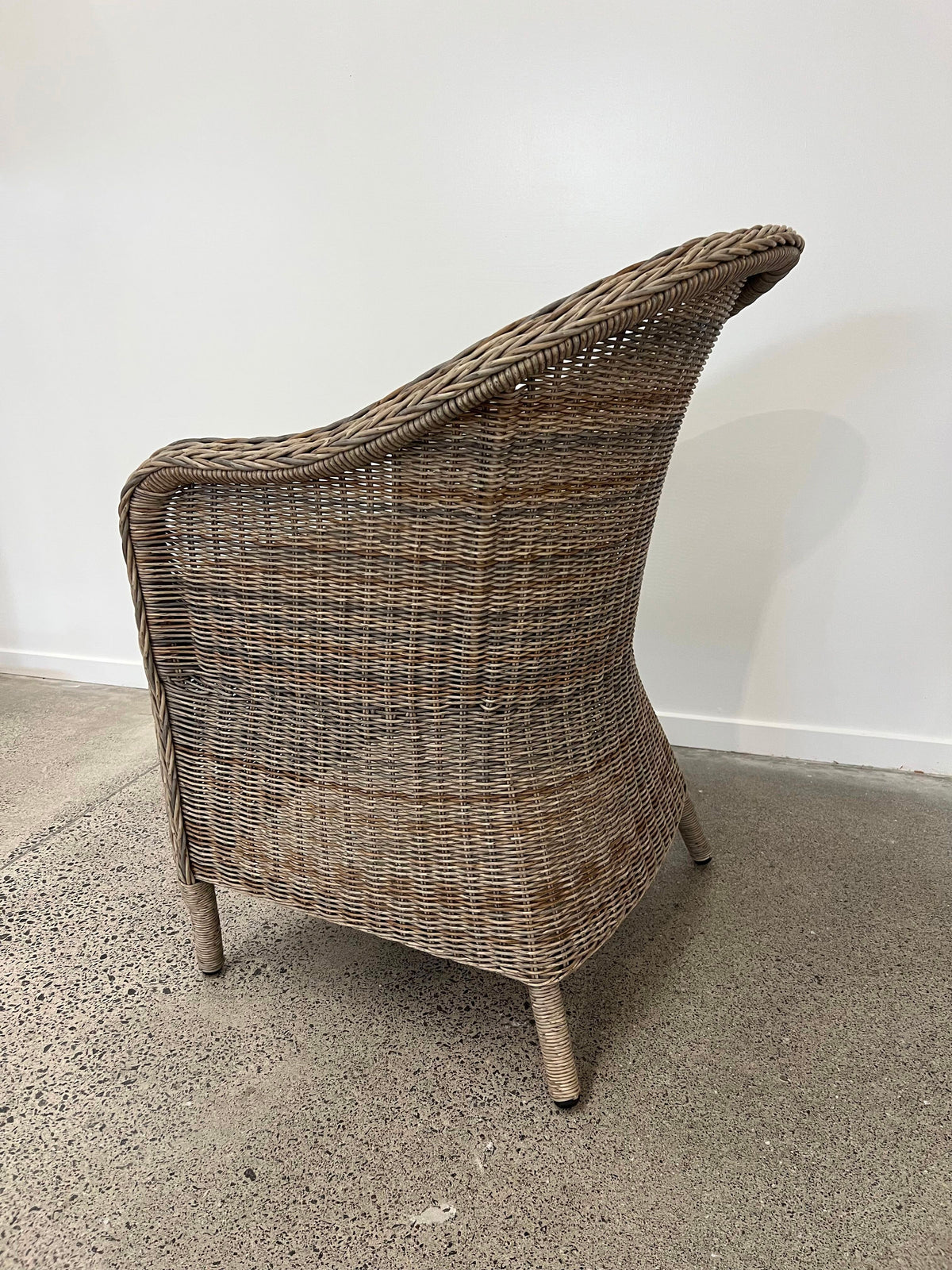 Piha Outdoor Chair - Natural Wicker/Charcoal Cushion