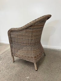 Piha Outdoor Chair - Natural Wicker/Charcoal Cushion