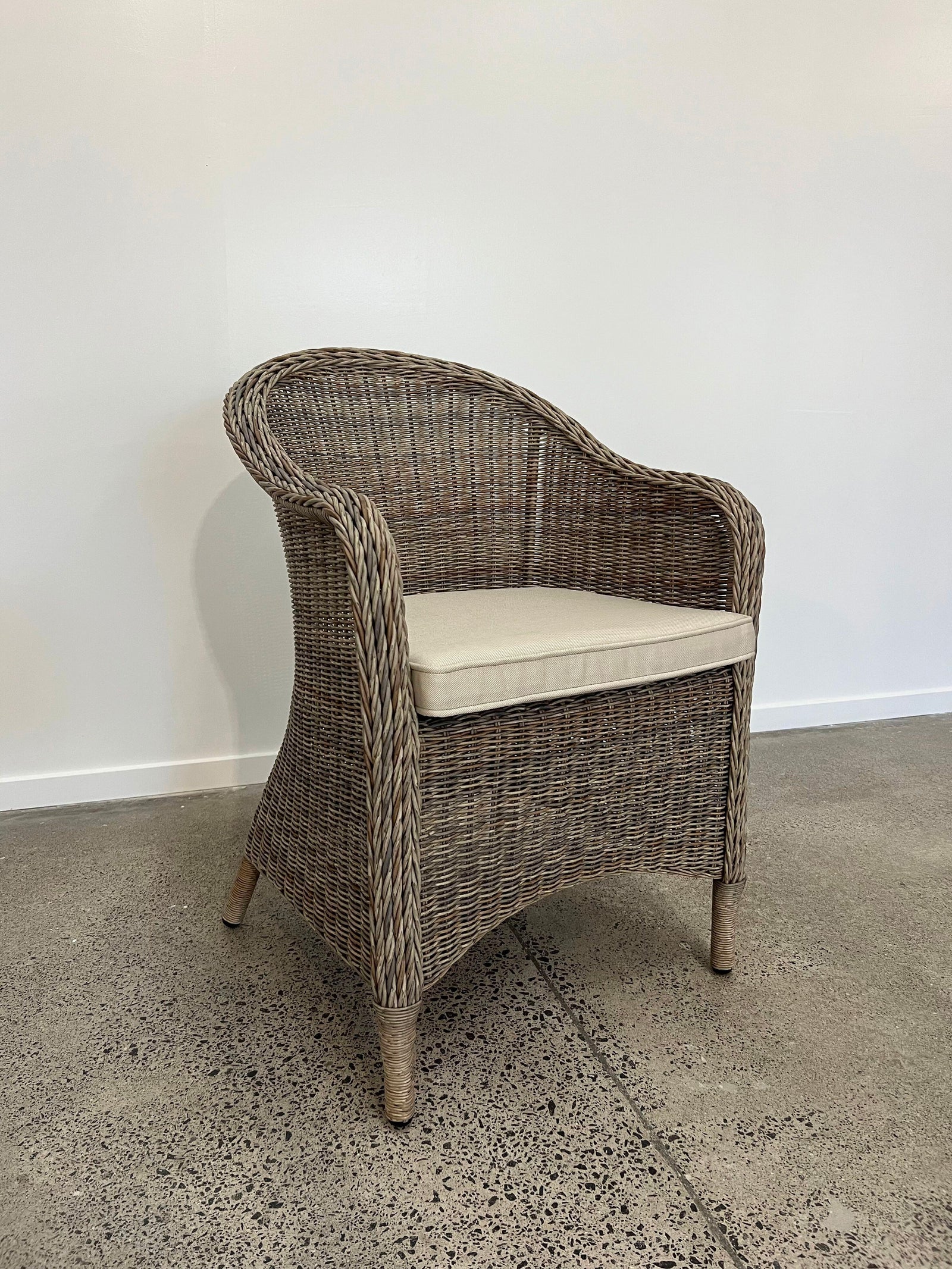 Piha Outdoor Chair - Natural Wicker/Natural Cushion