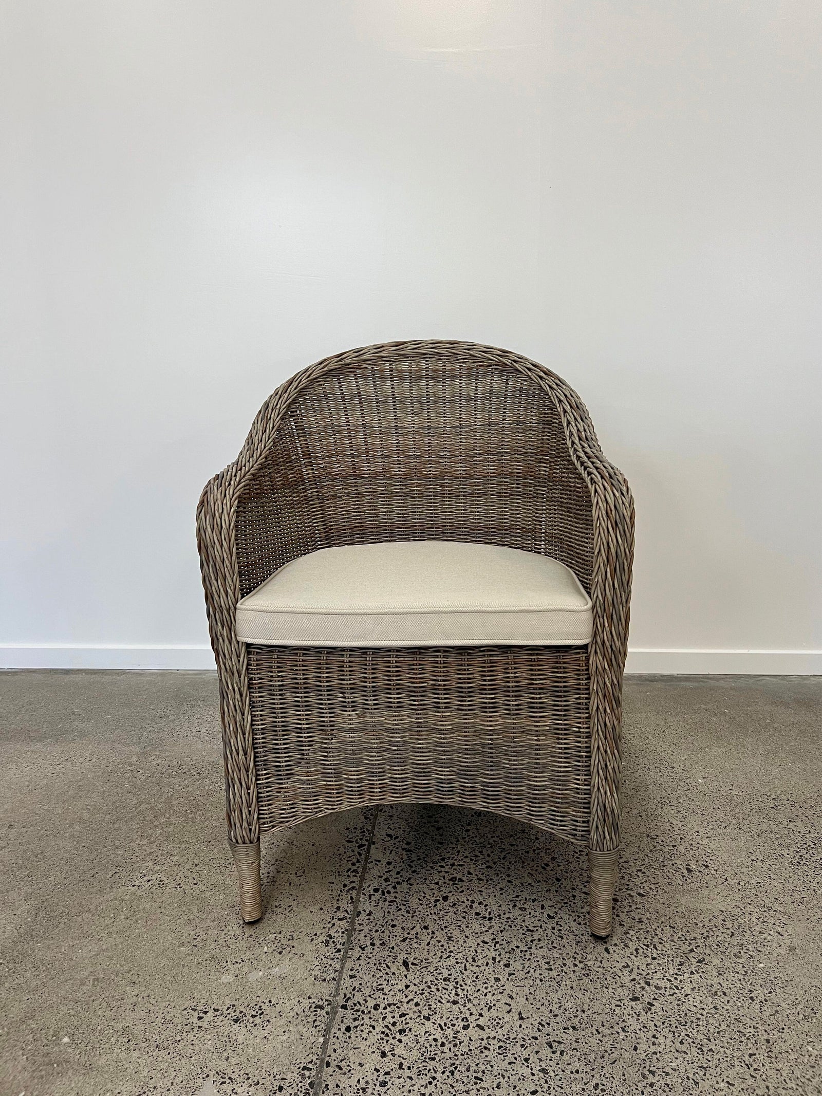 Piha Outdoor Chair - Natural Wicker/Natural Cushion