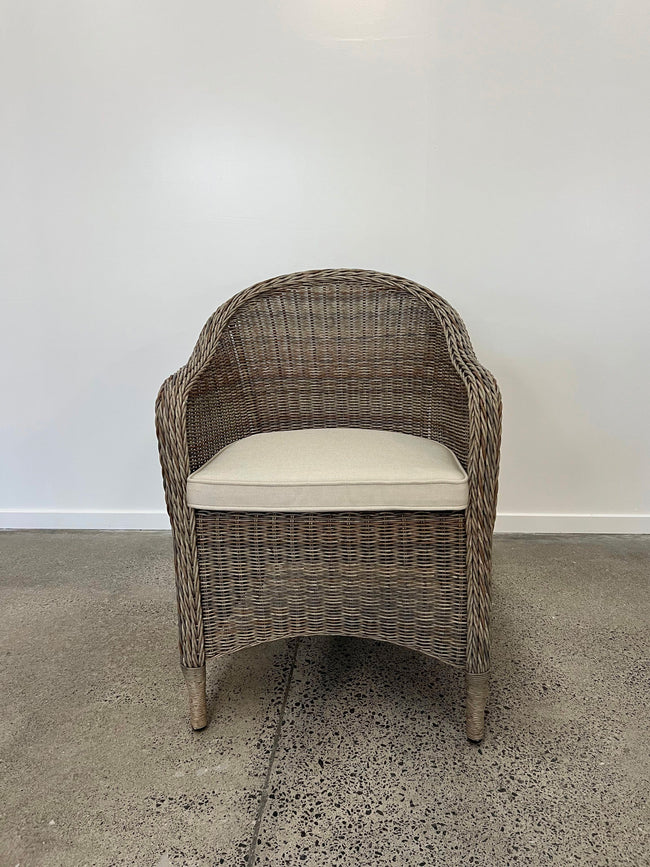 Piha Outdoor Chair - Natural Wicker/Natural Cushion