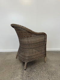 Piha Outdoor Chair - Natural Wicker/Natural Cushion