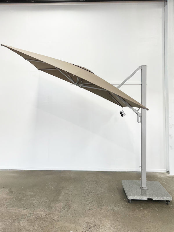 Greenslades Porto Cantilever Umbrella - 2.5m Square - Taupe