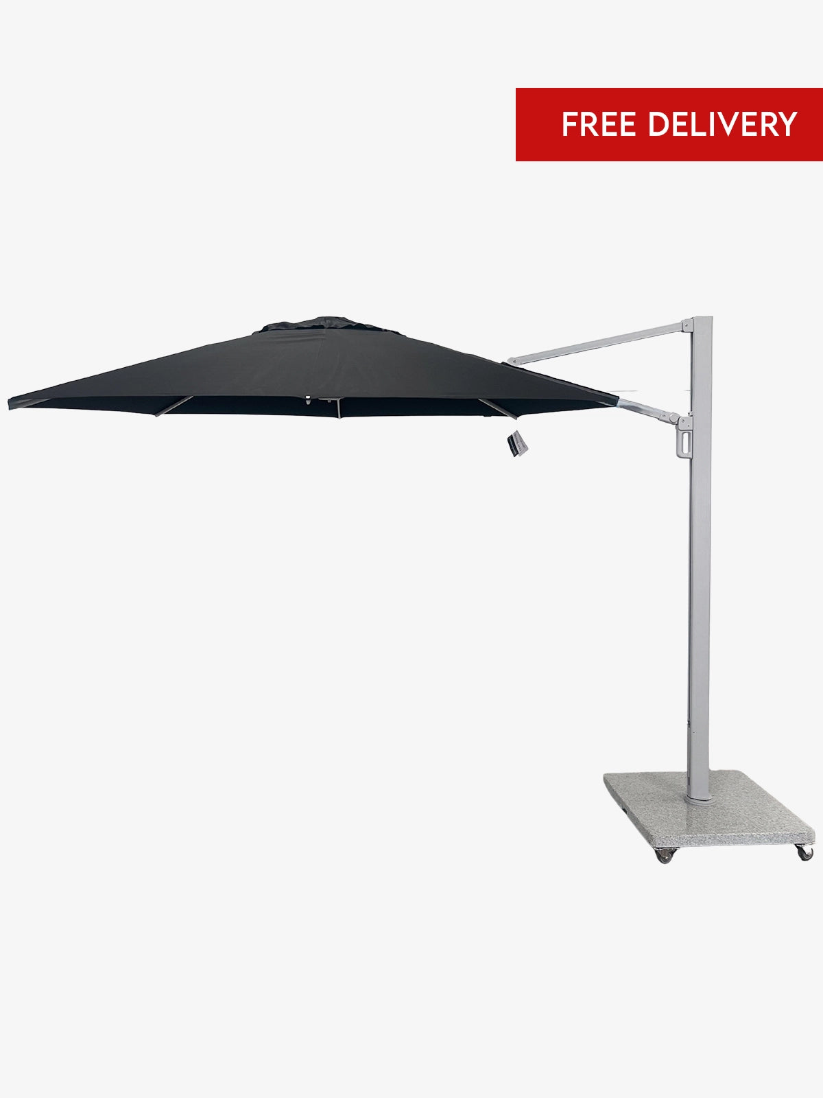 Greenslades Porto Cantilever Umbrella - 3.3m Octagonal - Black