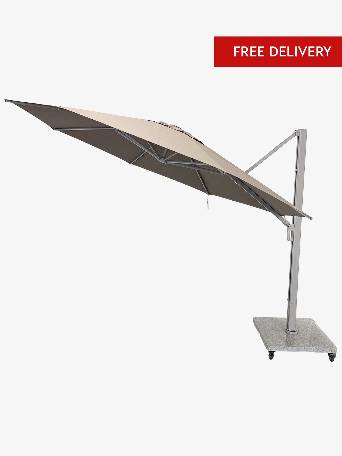 Greenslades Porto Cantilever Umbrella - 3.3m Octagonal - Taupe