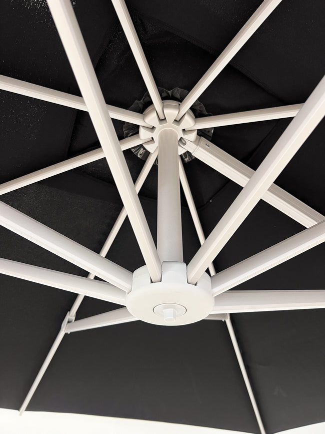 Greenslades Porto Cantilever Umbrella - 2.5m Square - Black