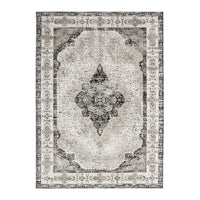 Antalya Turkish Style Floor Rug - Black - 170cm x 240cm