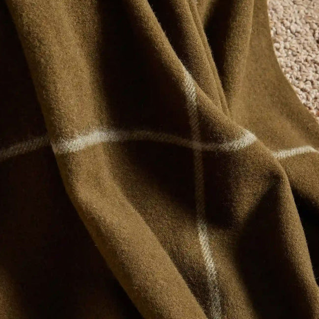 Weave Ranfurly Wool Throw - Kelp