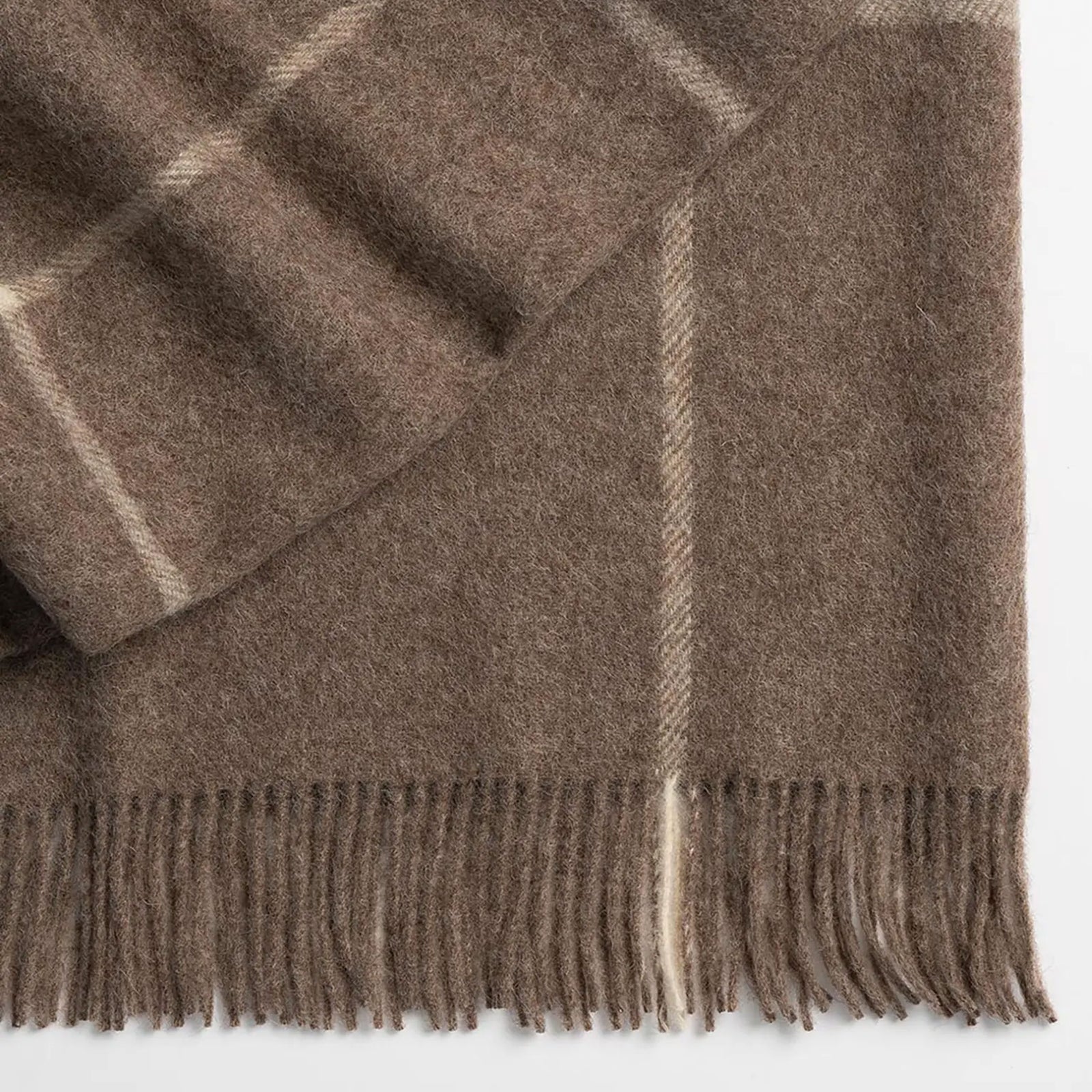 Weave Ranfurly Wool Throw - Oak