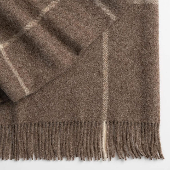 Weave Ranfurly Wool Throw - Oak